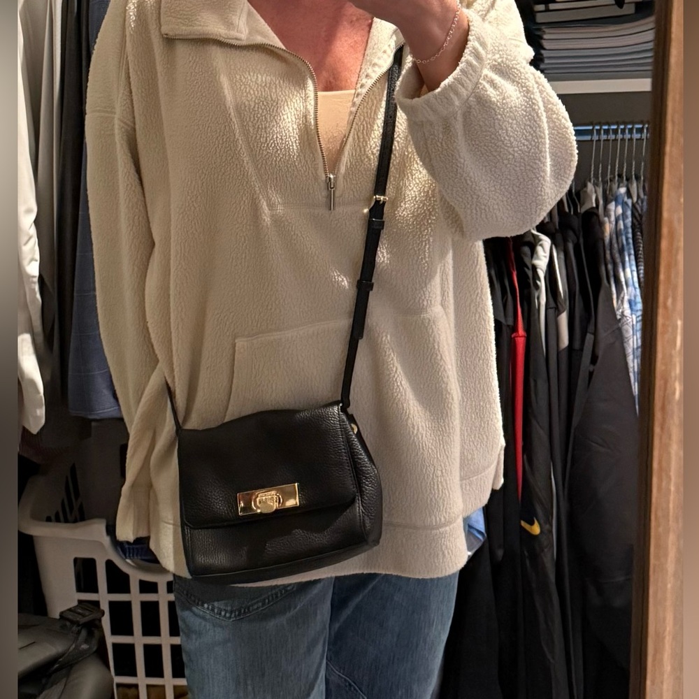 Michael Kors Black Pebbled Leather Crossbody
